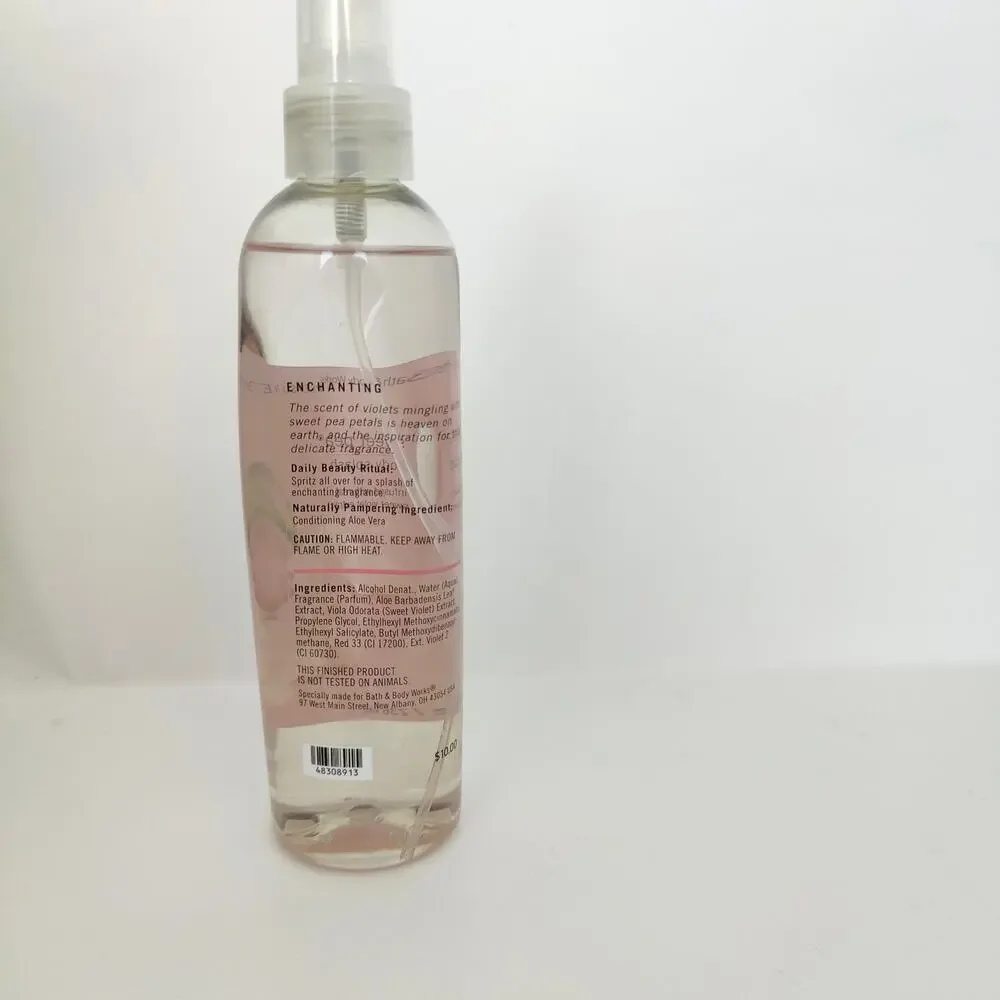 Bath & Body Works Sweet Pea Body Splash Spray Mist 8 fl. oz. NEW Old Stock